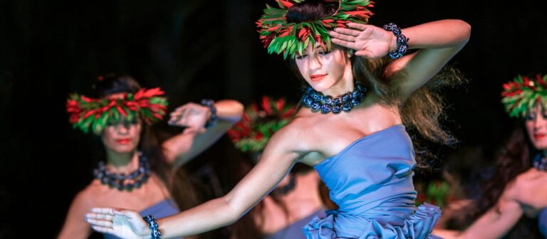 Luau performance on Oahu