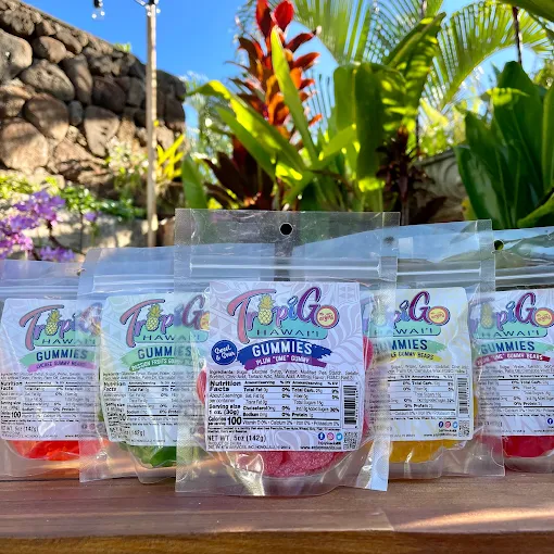 TropiGo Hawaii gummies from EnjoySnacks, tropical island flavors