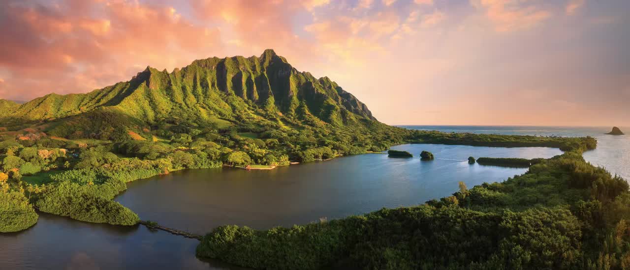 Kualoa Ranch on the Windward Coast of Oahu