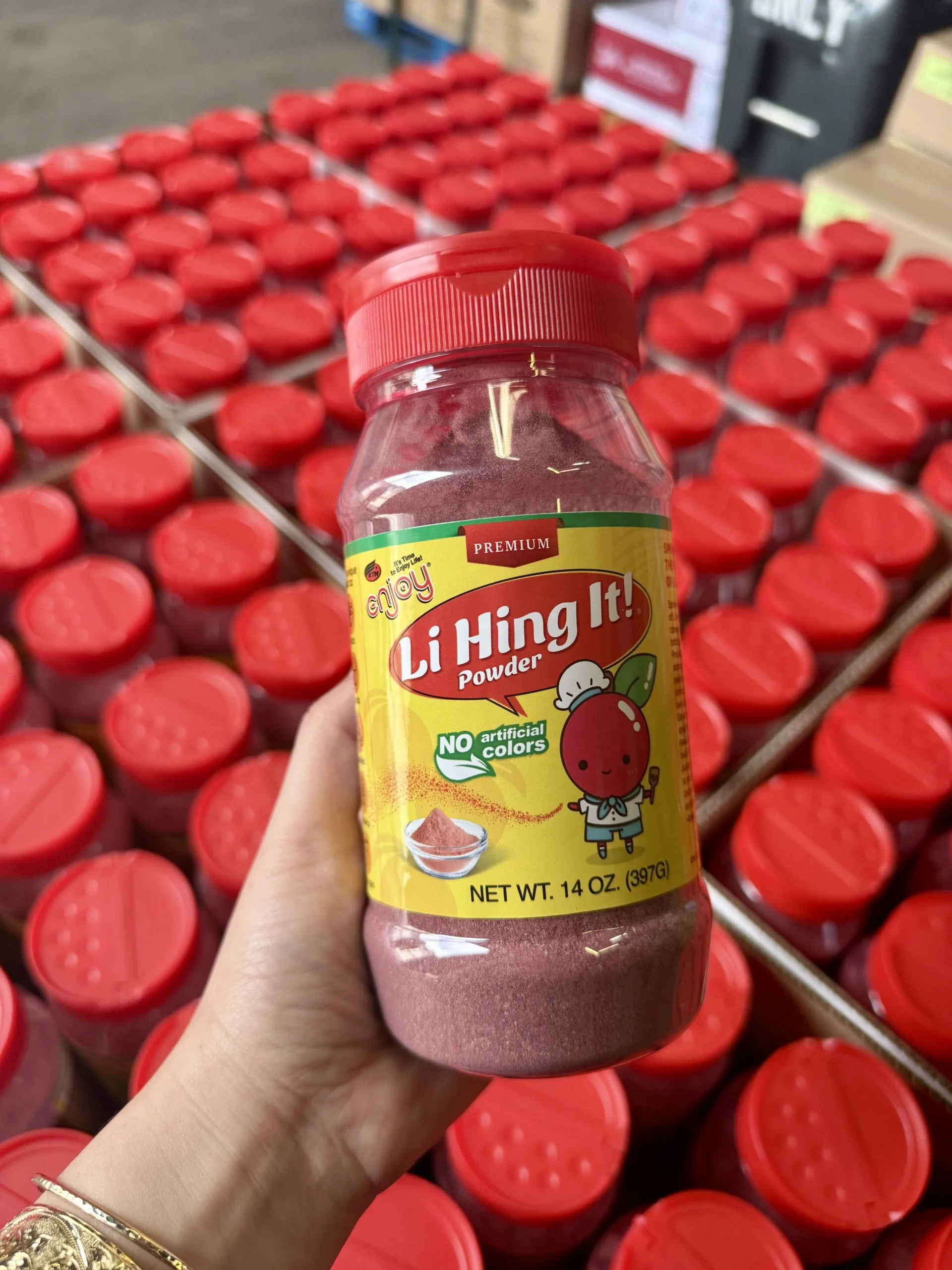 Li Hing Mui powder from EnjoySnacks, the base of Hawaii’s most iconic candy flavor