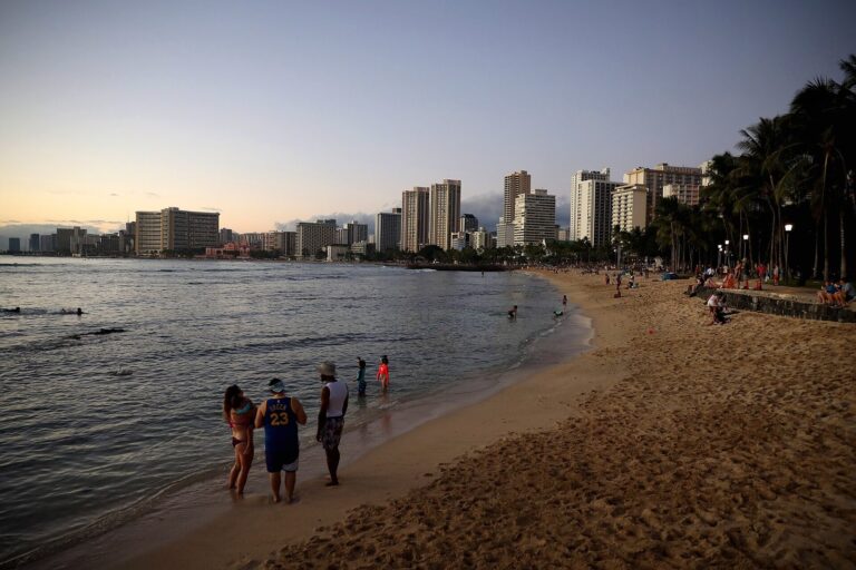 Kuhio Beach in Waikiki, across Kalakaua Avenue from the Alohilani