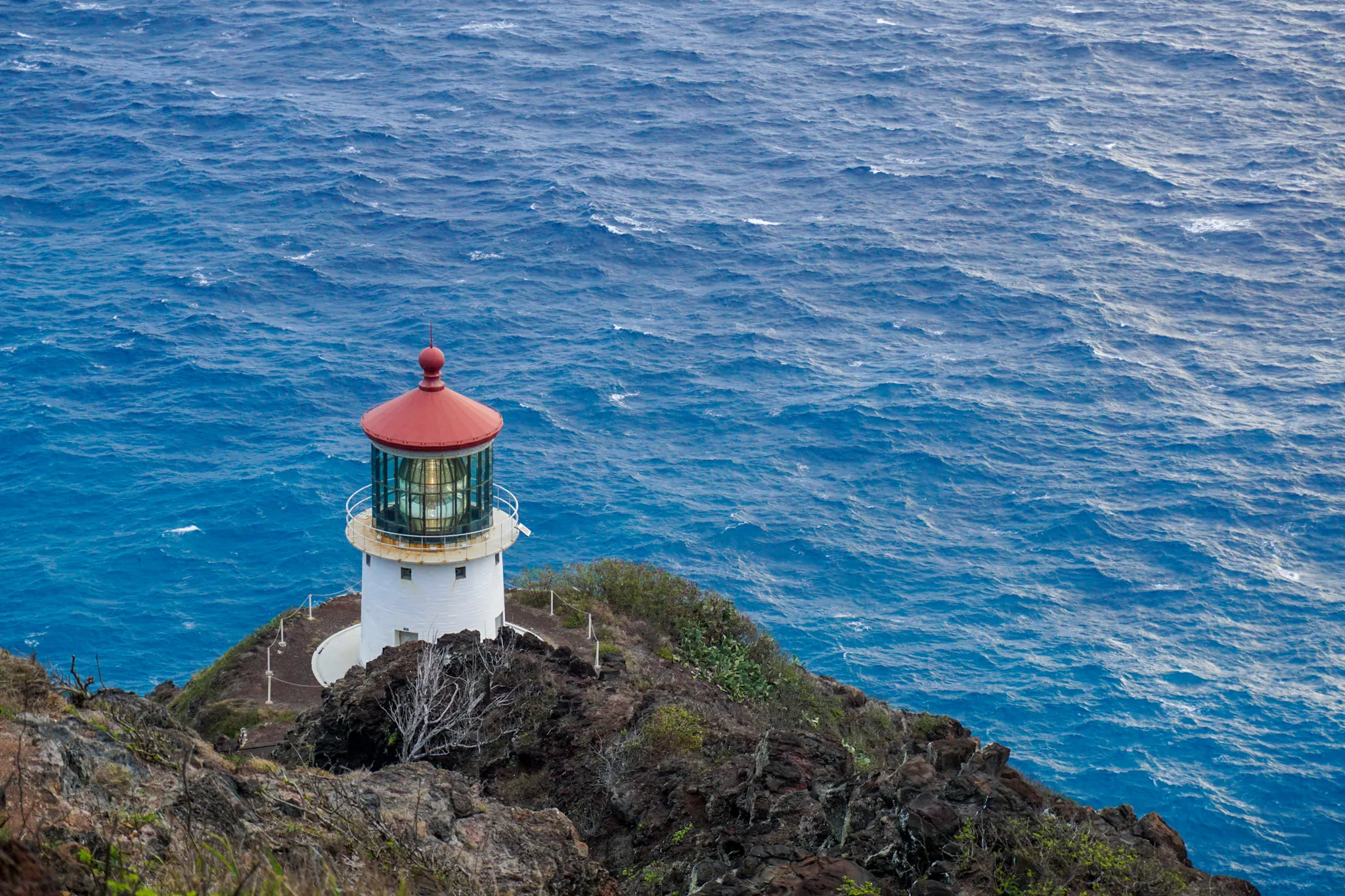 Makapuʻu Lighthouse, a whale watching lookout